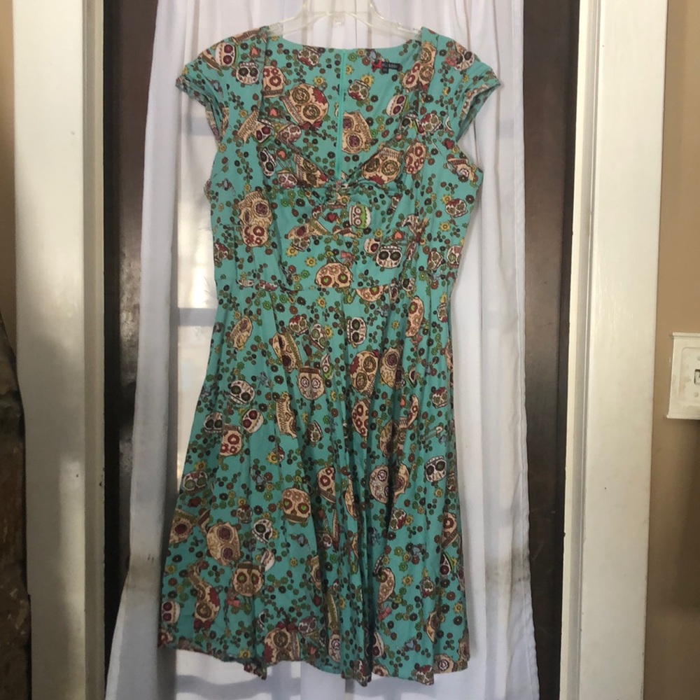 Hell Bunny sugar skull dress